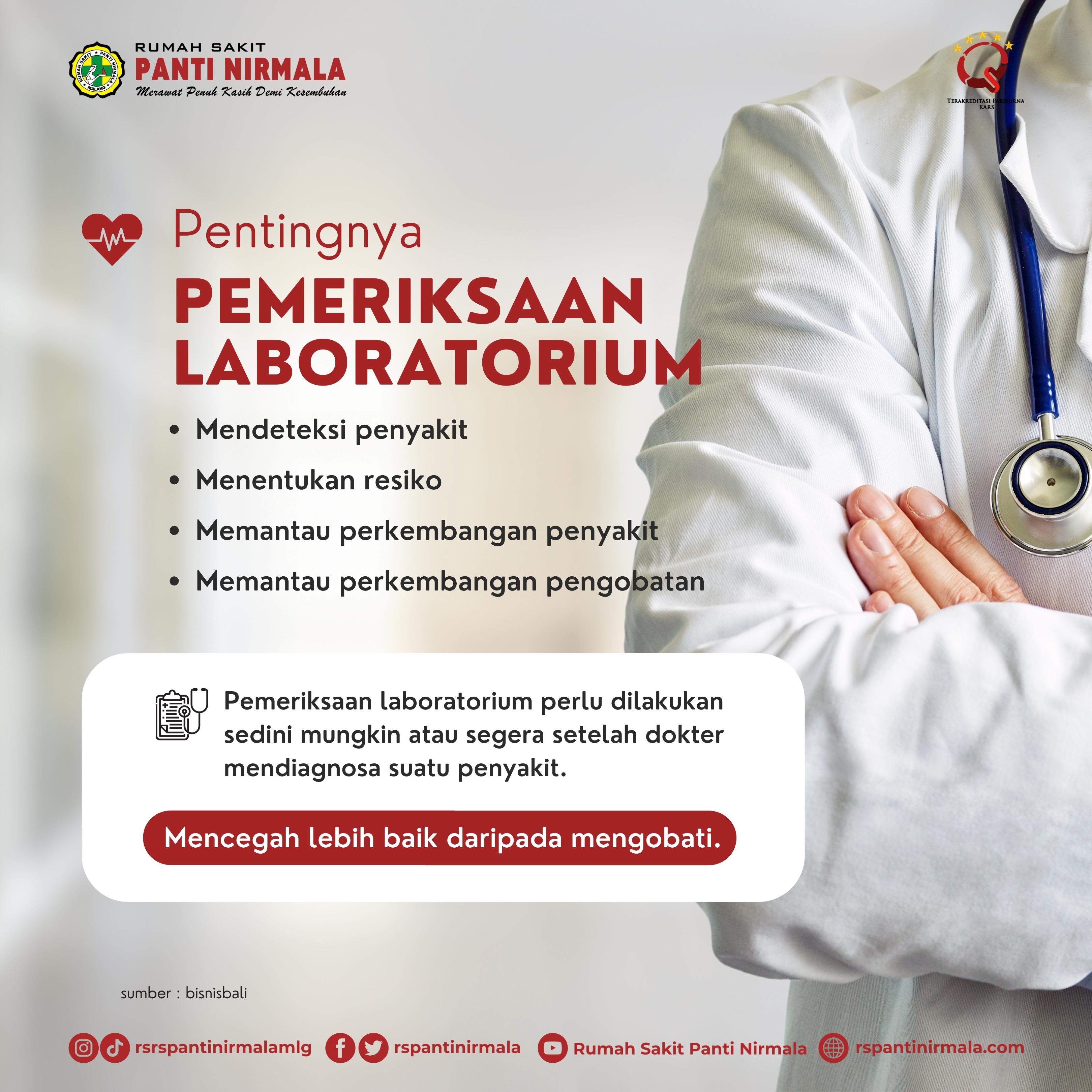 Pentingnya Pemeriksaan Laboratorium | Rumah Sakit Panti Nirmala