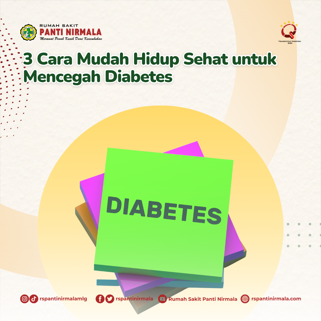 3 Cara Mudah Hidup Sehat untuk Mencegah Diabetes